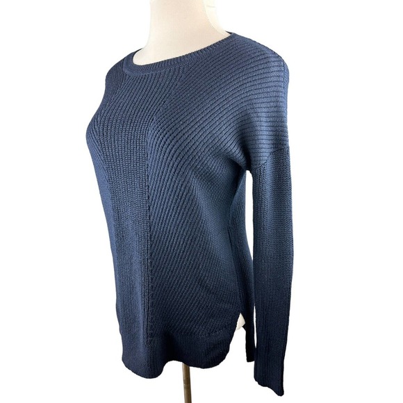 ✨2/$20 Athleta Soft Merino Tunic Ribbed Sweater Extra Fine Wool Blend Medium - Picture 3 of 13